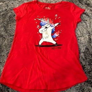 Girls Justice dabbing unicorn shirt!